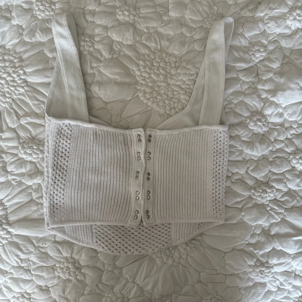 UO Zelma Knit Corset Tank Top - Picture 4 of 5